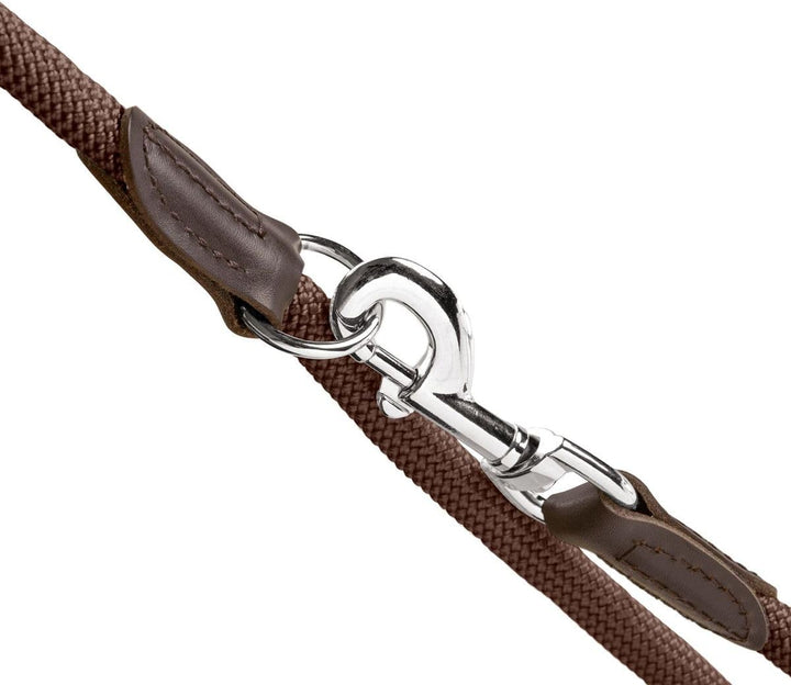 HUNTER Freestyle Verstellbare Führleine für Hunde, robust, wetterfest, 1,0/200 cm, braun 1,0 x 200 c
