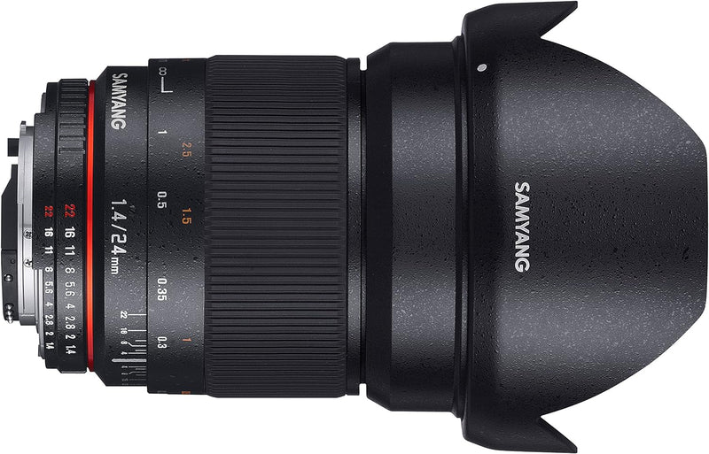 Samyang 24mm F1.4 Objektiv für Anschluss Sony Alpha, Sony Alpha