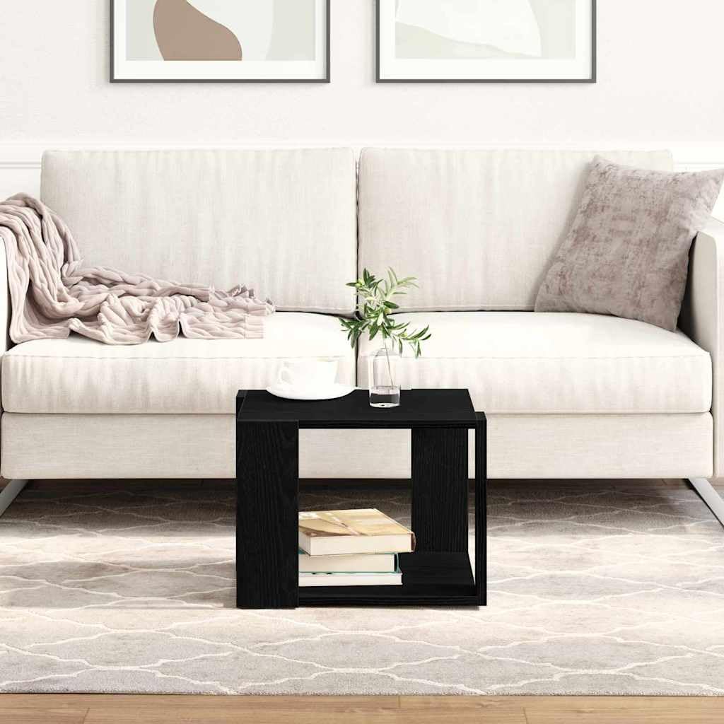 vidaXL Couchtisch Schwarz Eichen-Optik 40 x 40 x 30 cm Holzwerkstoff, Stilvoller Couchtisch für das