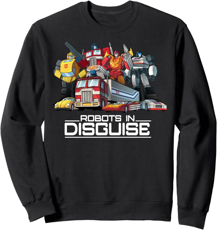 Transformers Robots In Disguise Vintage Retro Autobots Group Sweatshirt