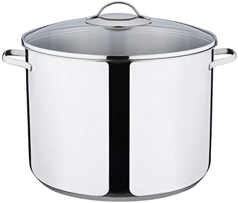 Kelomat, 1834-313, Hoher Topf mit Glasdeckel, Classico, Durchmesser 30 cm, Inhalt 15 Liter, Edelstah