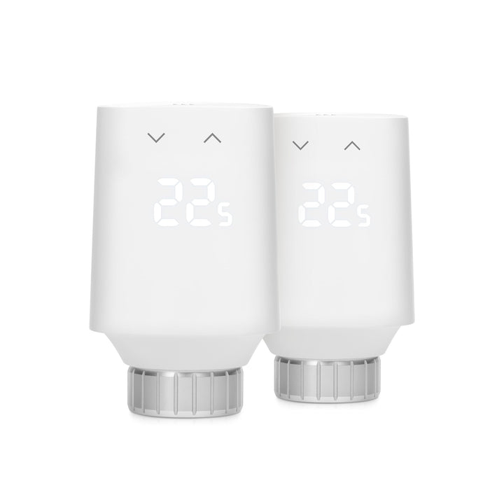 Eve Thermo (Matter, 5. Gen.) 2er Pack: Smartes Heizkörperthermostat, Heizkosten sparen, funktioniert