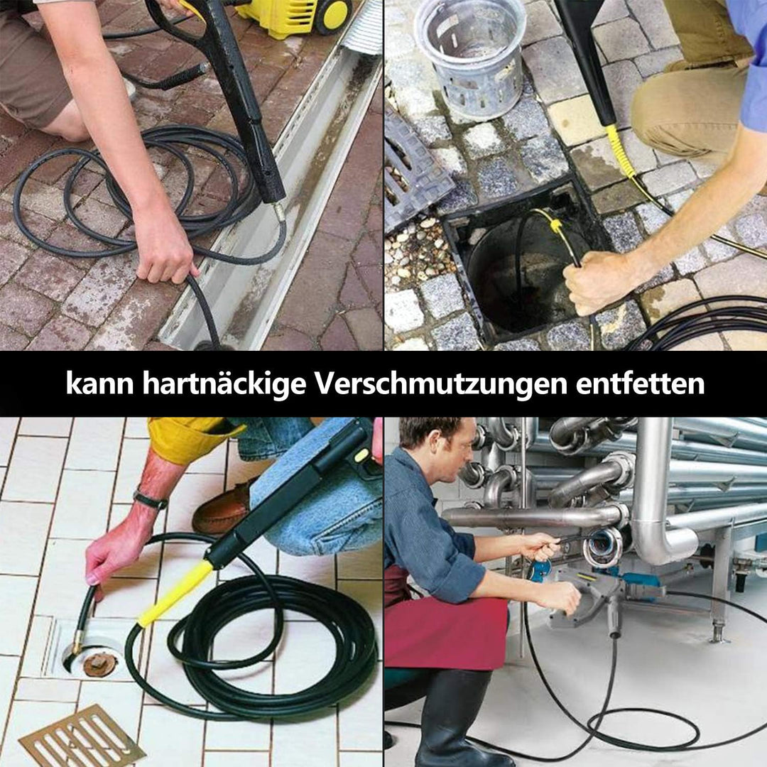 Ansobea 20m Rohrreinigungsschlauch für Hochdruckreiniger 180bar 60°C Rohrreiniger Schläuche Abflussr