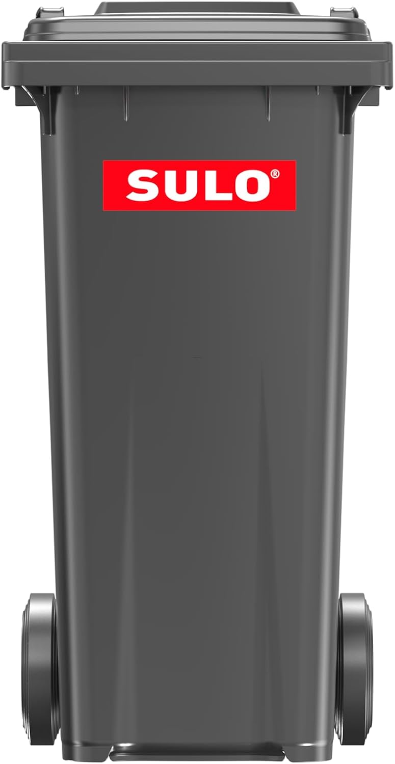 Sulo 120 Liter Müllbehälter Mülltonne Abfalltonne | Grau | Für alle DIN-Kammschüttungen |Made in DE|
