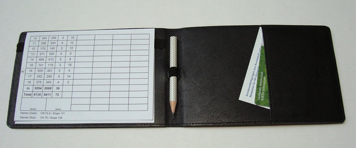 WAGNER Golf Scorecard Etui Pro Version Schwarz, Schwarz