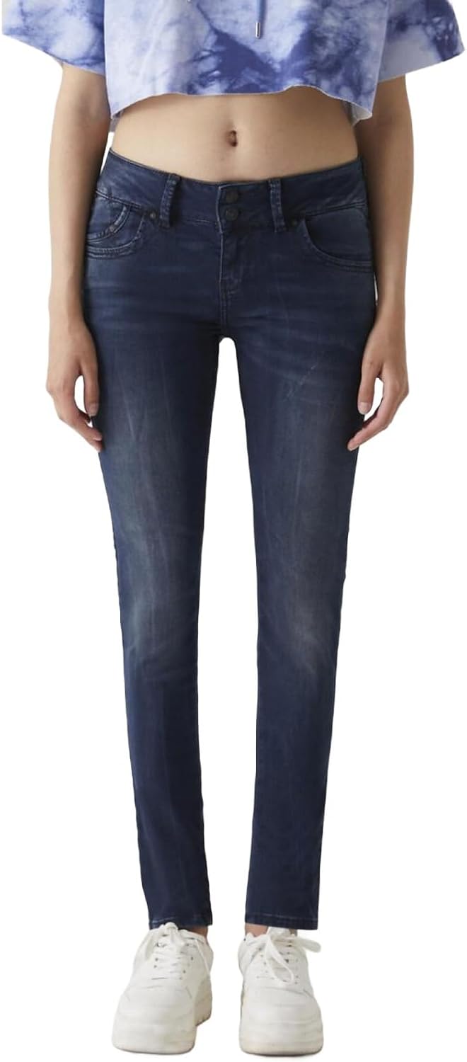 LTB Jeans - Damen - Molly - Low Waist - Slim Fit Jeans - Hosen 24W / 30L Sueta Wash 52942, 24W / 30L