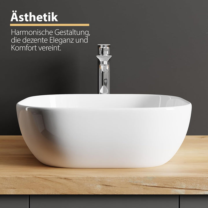 Planetmöbel Wasserhahn Bad-Mischbatterie, Waschtischarmatur mit Keramik Kartusche, Armatur für Wasch