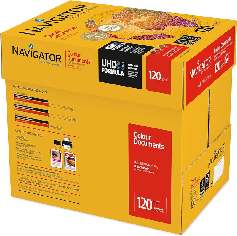 Kopierpapier Navigator A4 120G 8 x 250Bl Weiss Colou Kopierer/Laser/Inkjet Carton de 8 x 250 feuille