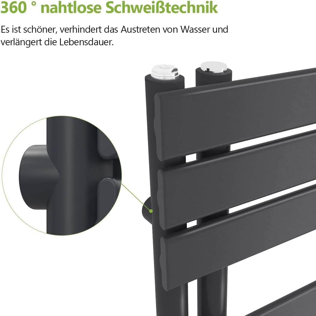 S'AFIELINA Badheizkörper Paneel Heizkörper Bad 1599x600mm Handtuchheizkörper 1005W, Handtuchtrockner
