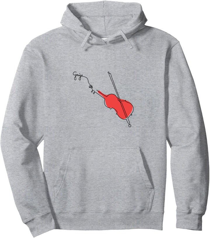 Geige One-Line Musiker Design Sinfonie-Orchester Violine Pullover Hoodie