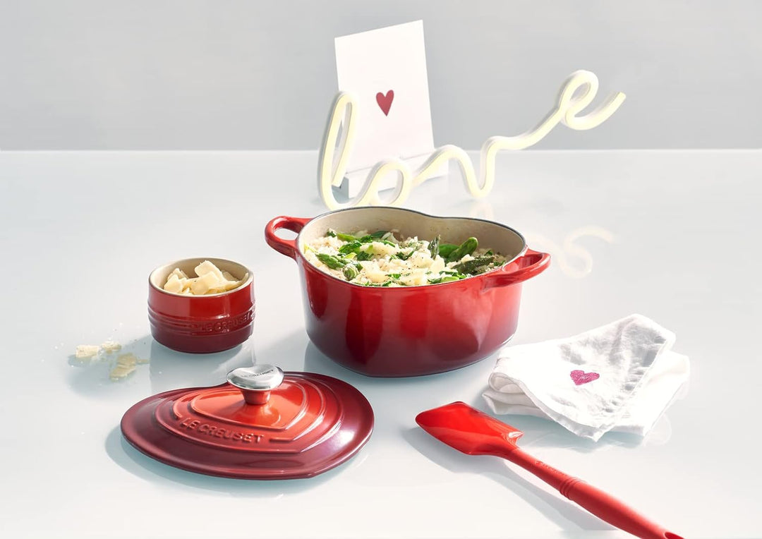Le Creuset Herzbräter mit Herzknopf aus Gusseisen, 20 cm, 21401200602455