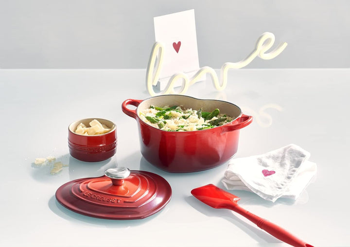Le Creuset Herzbräter mit Herzknopf aus Gusseisen, 20 cm, 21401200602455