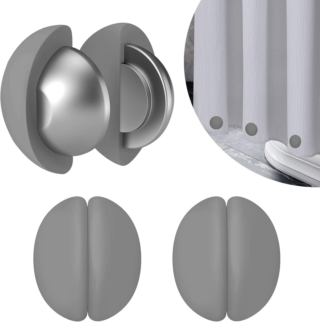 VANZAVANZU Duschvorhang Gewichte, Niemals Rost Duschvorhang Magnete, Silikonbeschichtete Magnete Tis