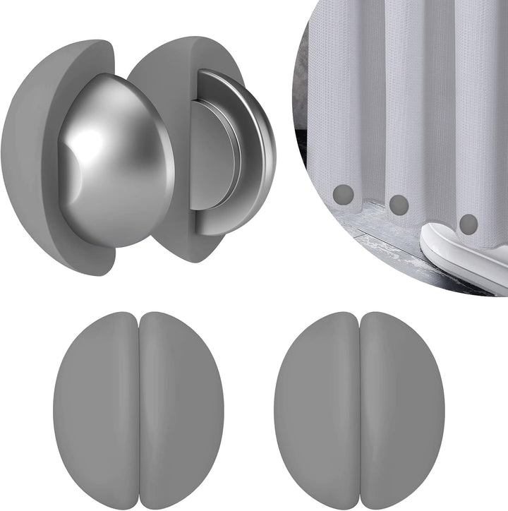 VANZAVANZU Duschvorhang Gewichte, Niemals Rost Duschvorhang Magnete, Silikonbeschichtete Magnete Tis
