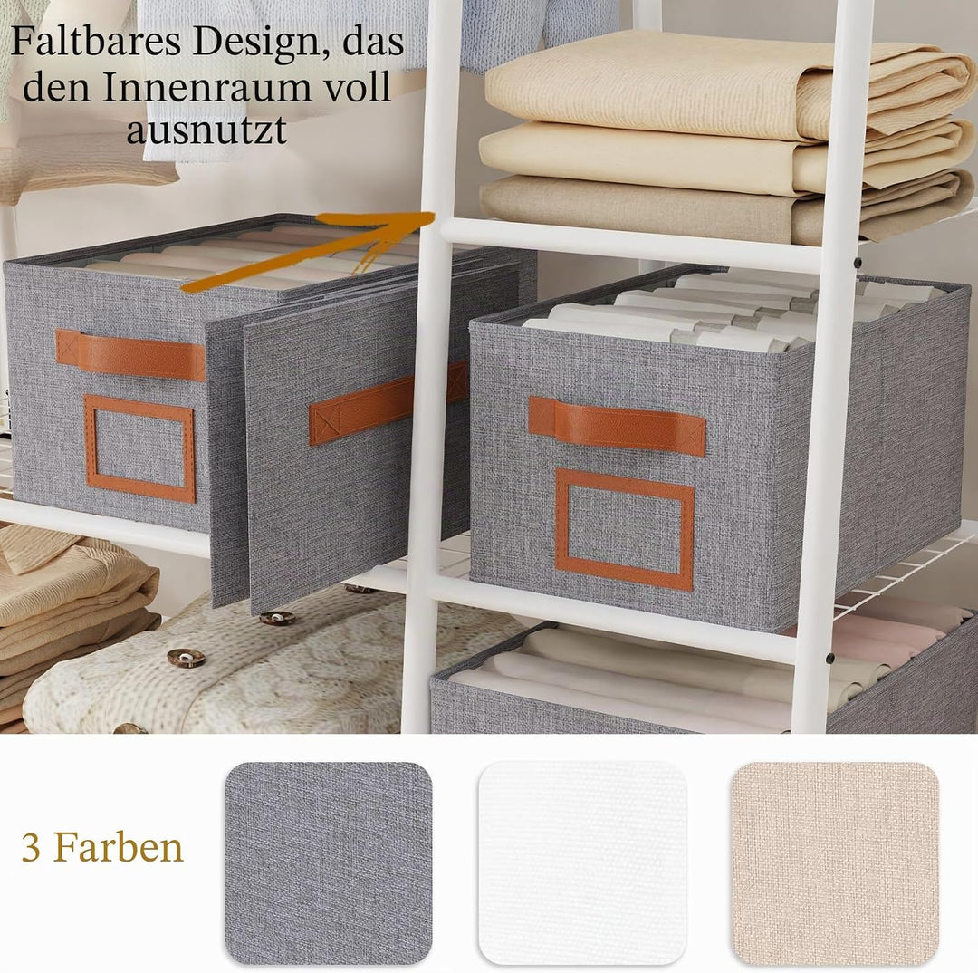 OUTBROS 3 Stück Schubladen Ordnungssystem Kleiderschrank Schrank Organizer Faltbare Aufbewahrungsbox