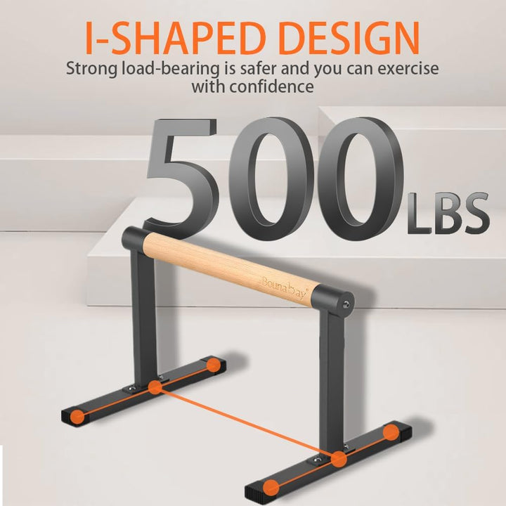 Parallettes Bars, Bounabay Liegestütz-Ständer, Griff-Set, Heim-Fitness-Studio, Parallele Dip-Bars fü