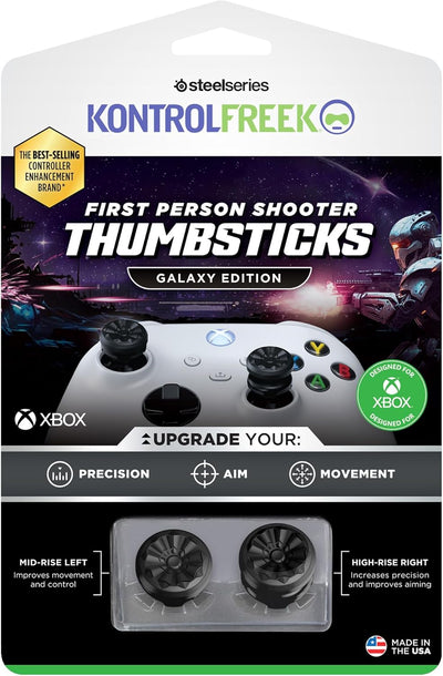 KontrolFreek FPS Freek Galaxy Black für Xbox One und Xbox Series X Controller | 2 Performance Thumbs