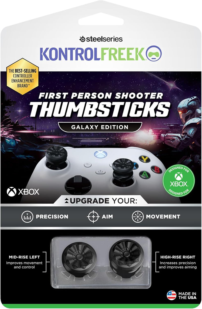KontrolFreek FPS Freek Galaxy Black für Xbox One und Xbox Series X Controller | 2 Performance Thumbs