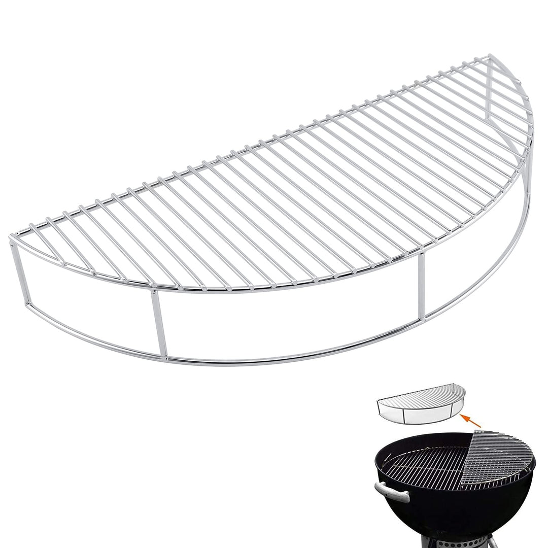 GFTIME 52,3cm Warmhalterost Rund für Weber 57cm Holzkohlegrills, Weber One-Touch, Performer, Grillen