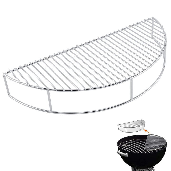 GFTIME 52,3cm Warmhalterost Rund für Weber 57cm Holzkohlegrills, Weber One-Touch, Performer, Grillen