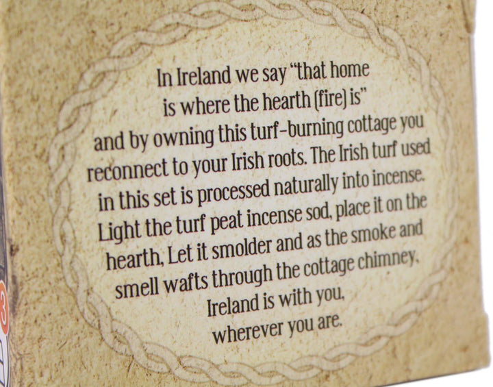 The Gifted Hand Irish Shopper Rasen Torf Weihrauch Keramik Häuschen Geschenk Verpackt Irish Irland