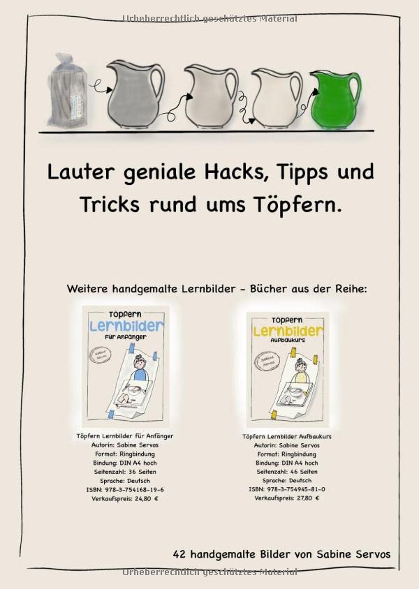 Töpfern Lernbilder von Sabine Servos / Töpfern Lernbilder Tipps und Tricks, Spiralbindung