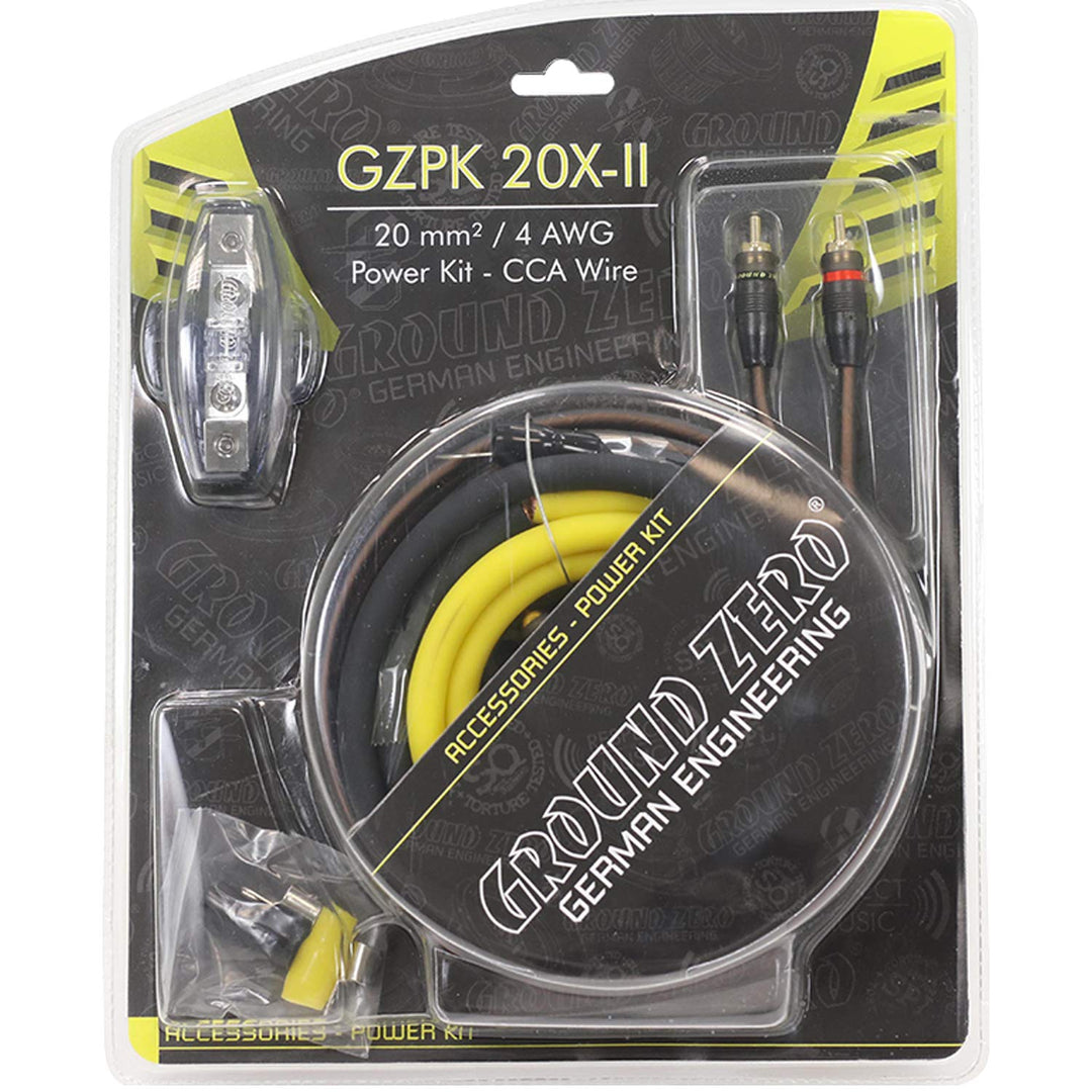 GZPK 20X-II Ground Zero 4 AWG Kabelsatz