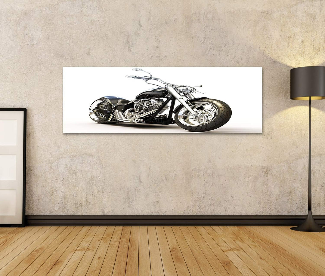 islandburner Bild auf Leinwand Kundenspezifisches Motorrad Weisser Hintergrund Bilder Wandbilder Pos