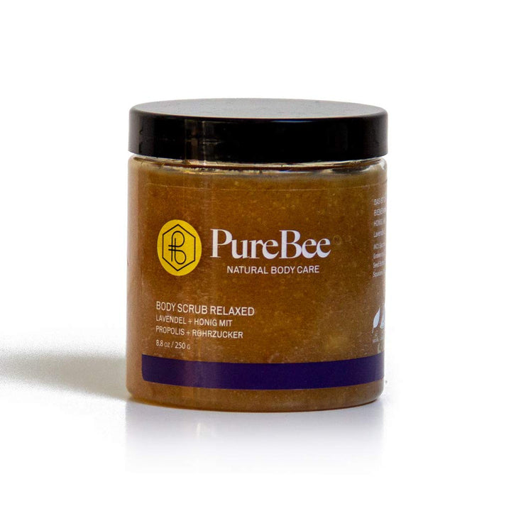 Lavendel Körperpeeling mit Bienenwachs, Propolis & Honig | "Hi, I'm Relaxed!" | 2-in-1 Body Scrub: R