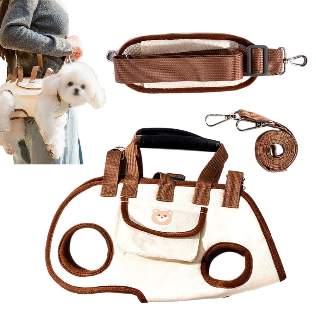 Hundetasche - Horizontale Haustiertransporttasche Zum Ausgehen,Tragbare Atmungsaktive Hundetasche Fü