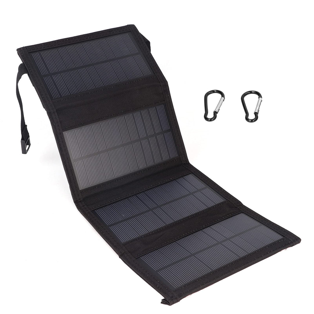 20W Faltbar Solarpanel Solarmodul, Tragbare Solarladegerät Monokristallin Solarzelle Solaranlage Kom