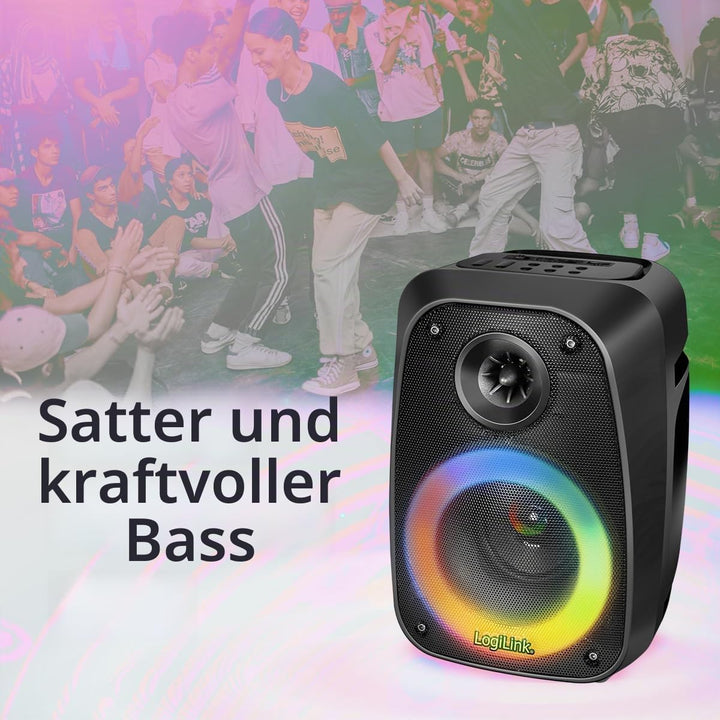 LogiLink SP0065 - BT 5.0 TWS-Lautsprecher (True Wireless Stereo) zum einfachen Koppeln eines weitere