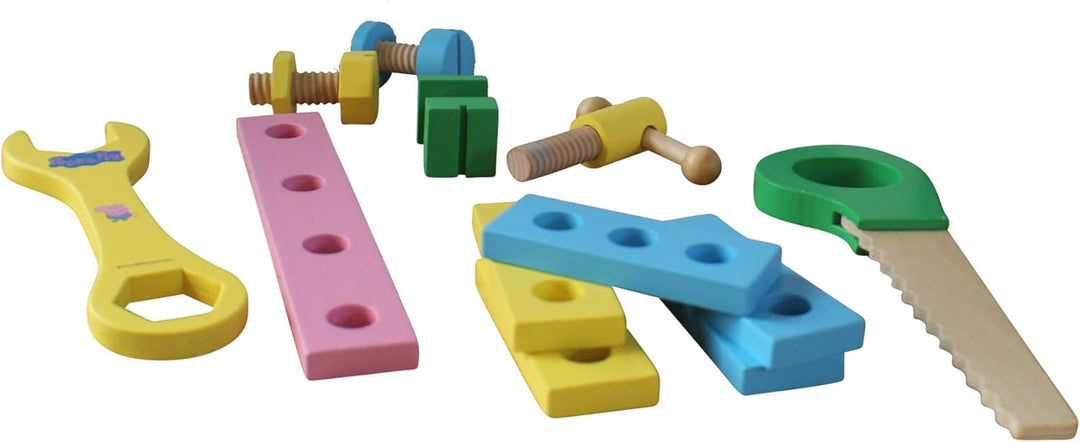 Barbo Toys - Peppa Pig Kinder Werkzeugkoffer - Spielzeug ab 3 Jahre - Kinderrollenspiel - Kinder Wer