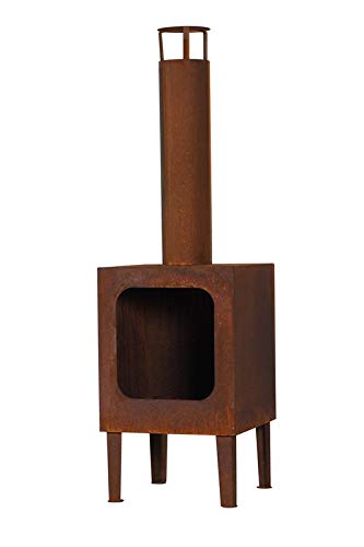 GARDENER 200-3 Gartenkamin Kamin Terrassenofen rostoptik 35x35 cm ***NEU***