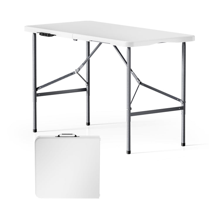 Wiltec Campingtisch klappbar 120x60x74 cm Klapptisch mit Tragegriff Partytisch Biertisch Gartentisch