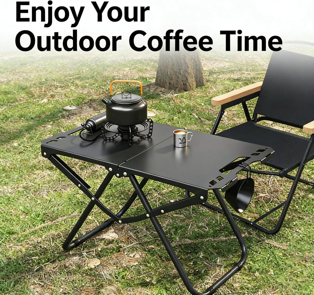 Campingtisch, Leichter Aluminiumlegierungs-klappbarer Klapptisch, Kleiner Campingtisch für Outdoor-P