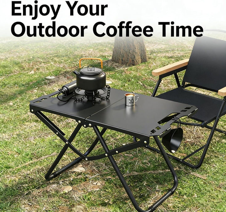 Campingtisch, Leichter Aluminiumlegierungs-klappbarer Klapptisch, Kleiner Campingtisch für Outdoor-P