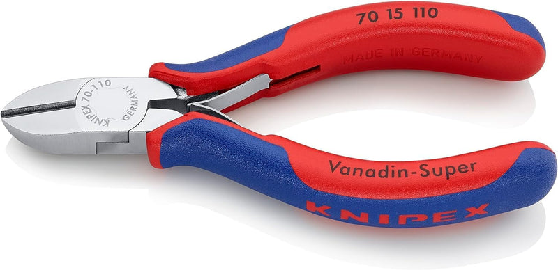 Knipex Seitenschneider verchromt, mit Mehrkomponenten-Hüllen 110 mm 70 15 110 Single, Single