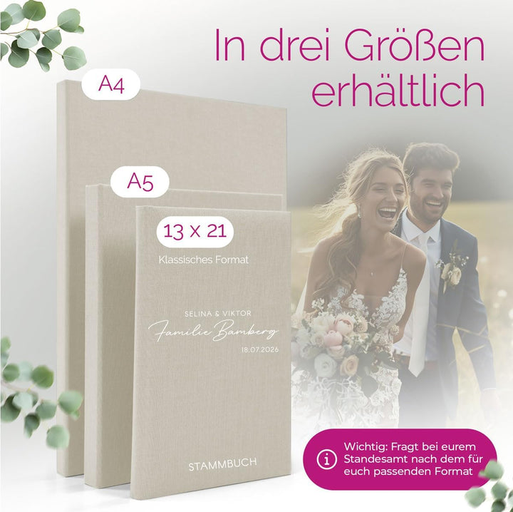 Hochzeitideal Stammbuch der Familie &