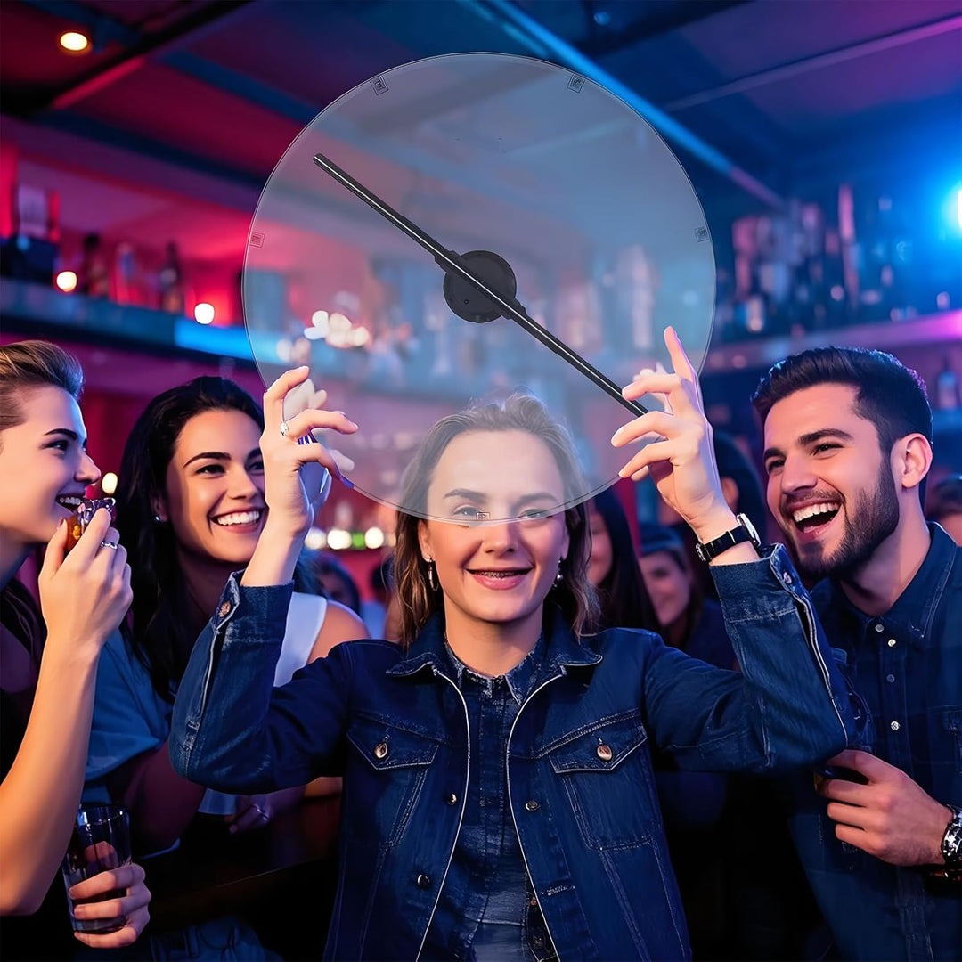 Missyou 50cm 3D Hologramm Fan mit WiFi und Bluetooth, HD LED Hologramm Projektor für Ausstellungen u