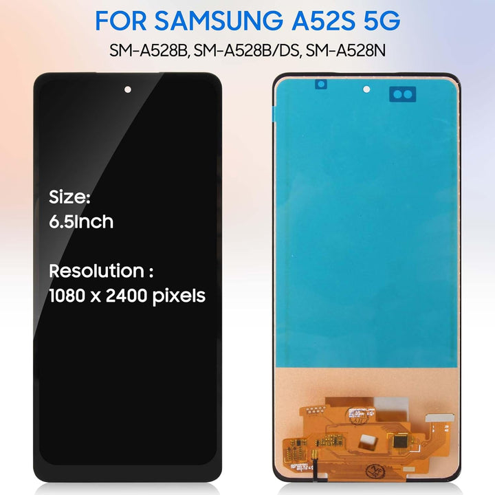 LADYSON TFT-LCD-Bildschirm für Samsung Galaxy A52s 5G A528B 6,5 Zoll Display SM-A528B SM-A528B/DS SM