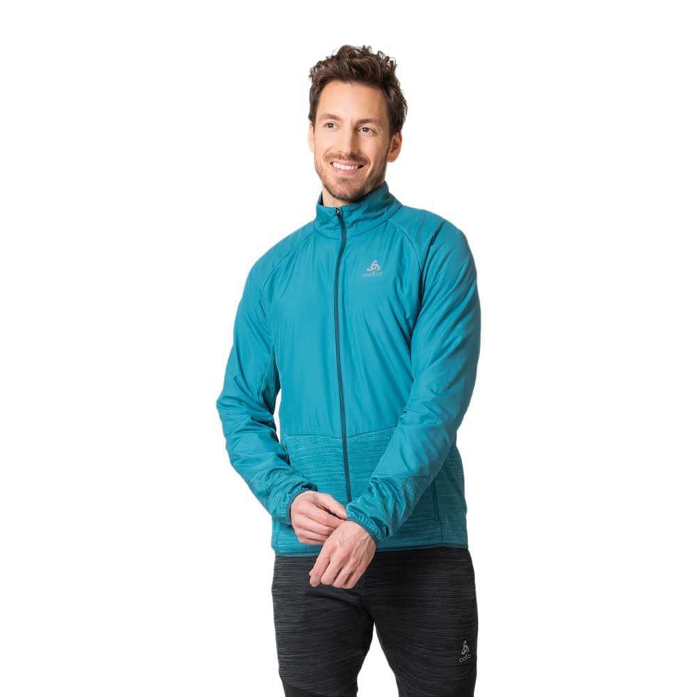 Odlo Herren Run Easy Warm Hybrid_313912 Laufjacke (1er Pack) XL saxony blue, XL saxony blue