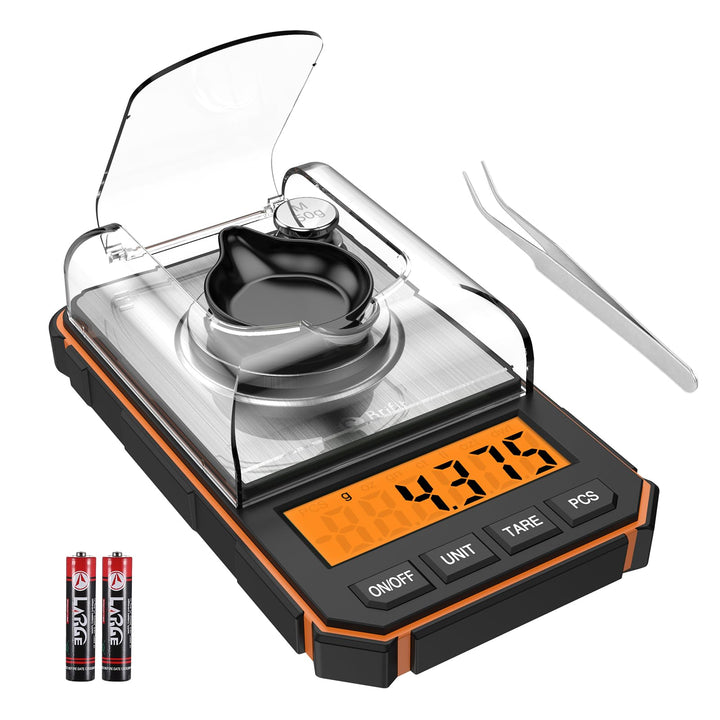 Brifit Digitale Feinwaage 0.001g – Mini Milligrammwaage 50g mit Kalibriergewicht & Pinzette – Präzis