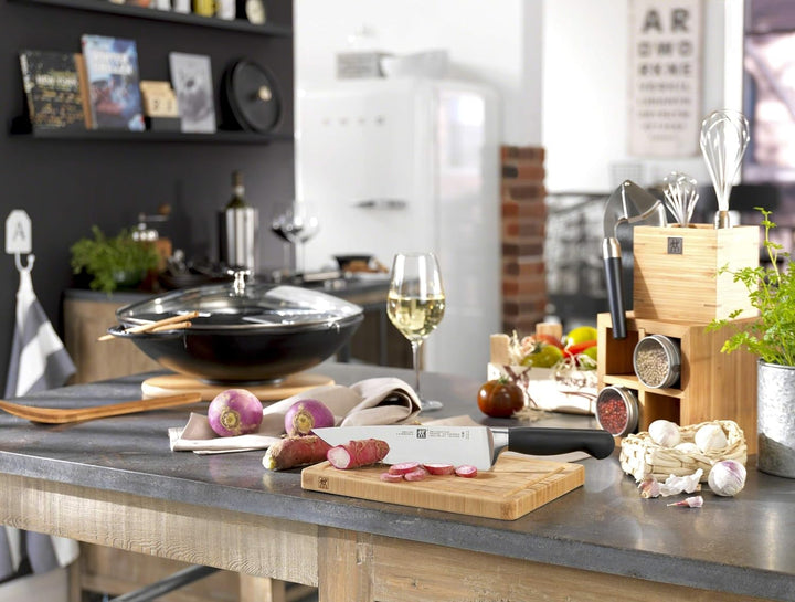 STAUB Gusseisen Wok mit Glasdeckel, rund 37 cm, graphitgrau 37 cm Graphitgrau, 37 cm Graphitgrau