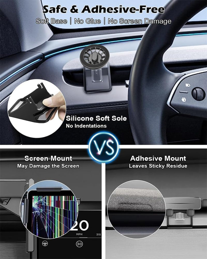 Autotelefonhalterung kompatibel passend für Model 3 2024 & Model Y 2025 Magnetic Phone Mount for Tes