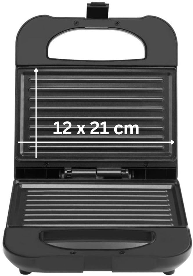 Emerio Sandwichmaker Paninigrill | MADE IN EUROPE | BPA- & PFAS-freie Antihaftbeschichtung von ILAG
