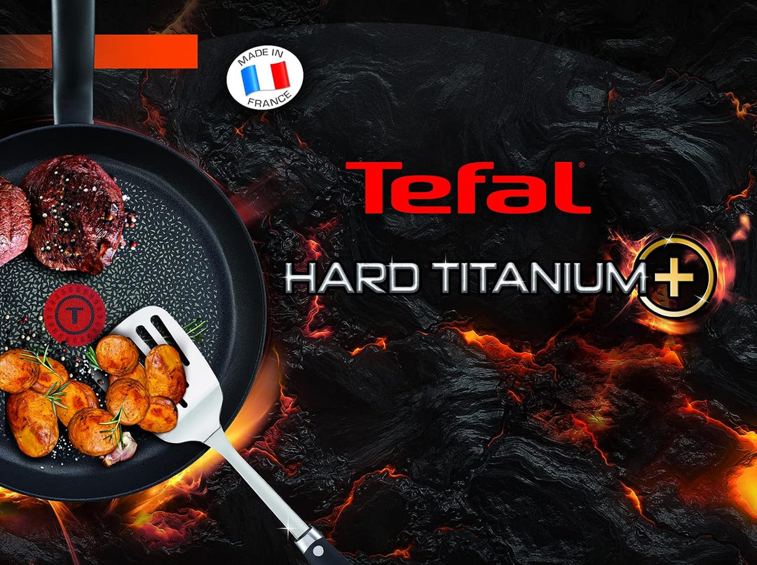 Tefal C69502 Hard Titanium+ Pfanne | 20 cm | Für alle Herdarten inklusive Induktion | Antihaftversie