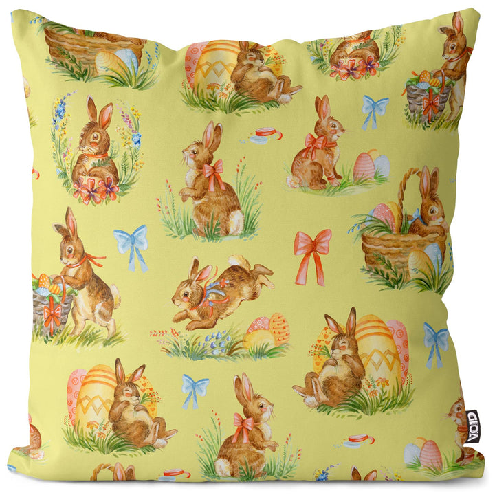 VOID Osterhasen Eier Körbe 70x70 Kissenhülle Polyester Zierkissen Couchkissen Ostern Osterdeko Deko