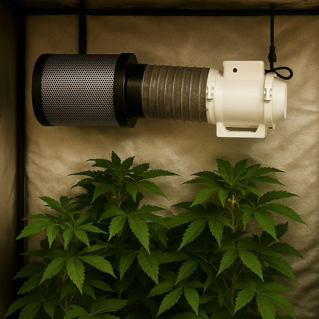 Weedness Grow Abluft 2-stufig 145-187 m³/h 100 mm Anschluss - Lüfter Zu & Ventilator Rohrventilator