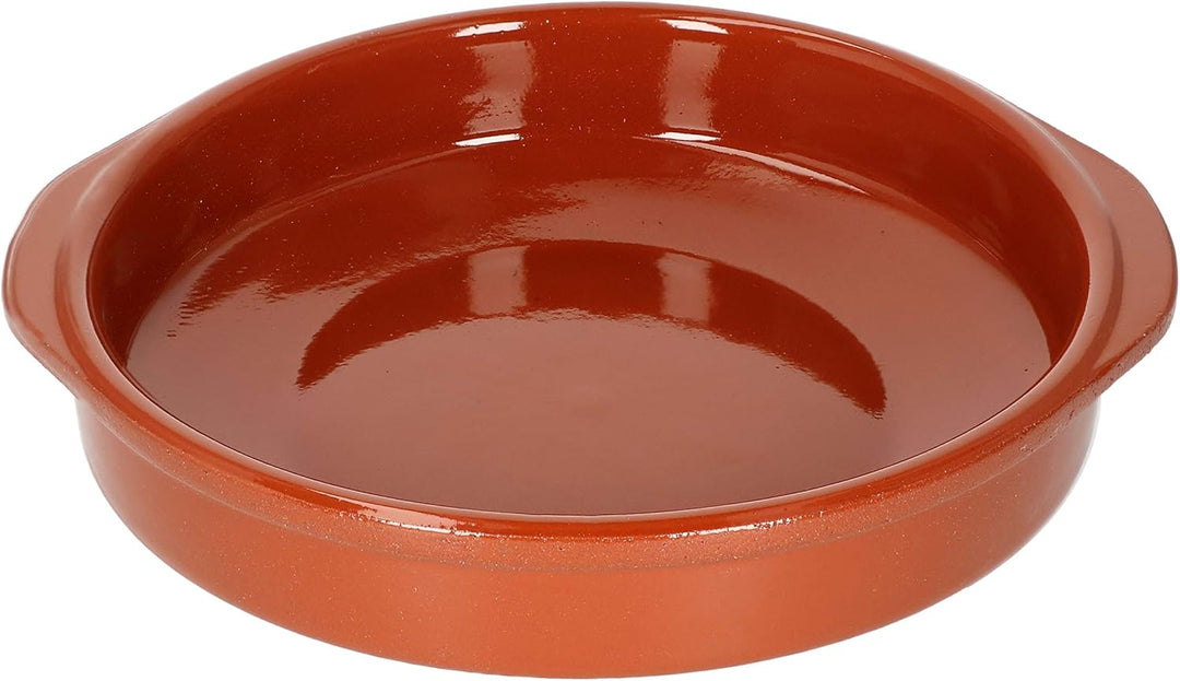 MamboCat Cazuela mit Griff 2er Set Schalen Bernd 1,3l Auflaufform rund 25,5cm aus Ton glasiert Gröss